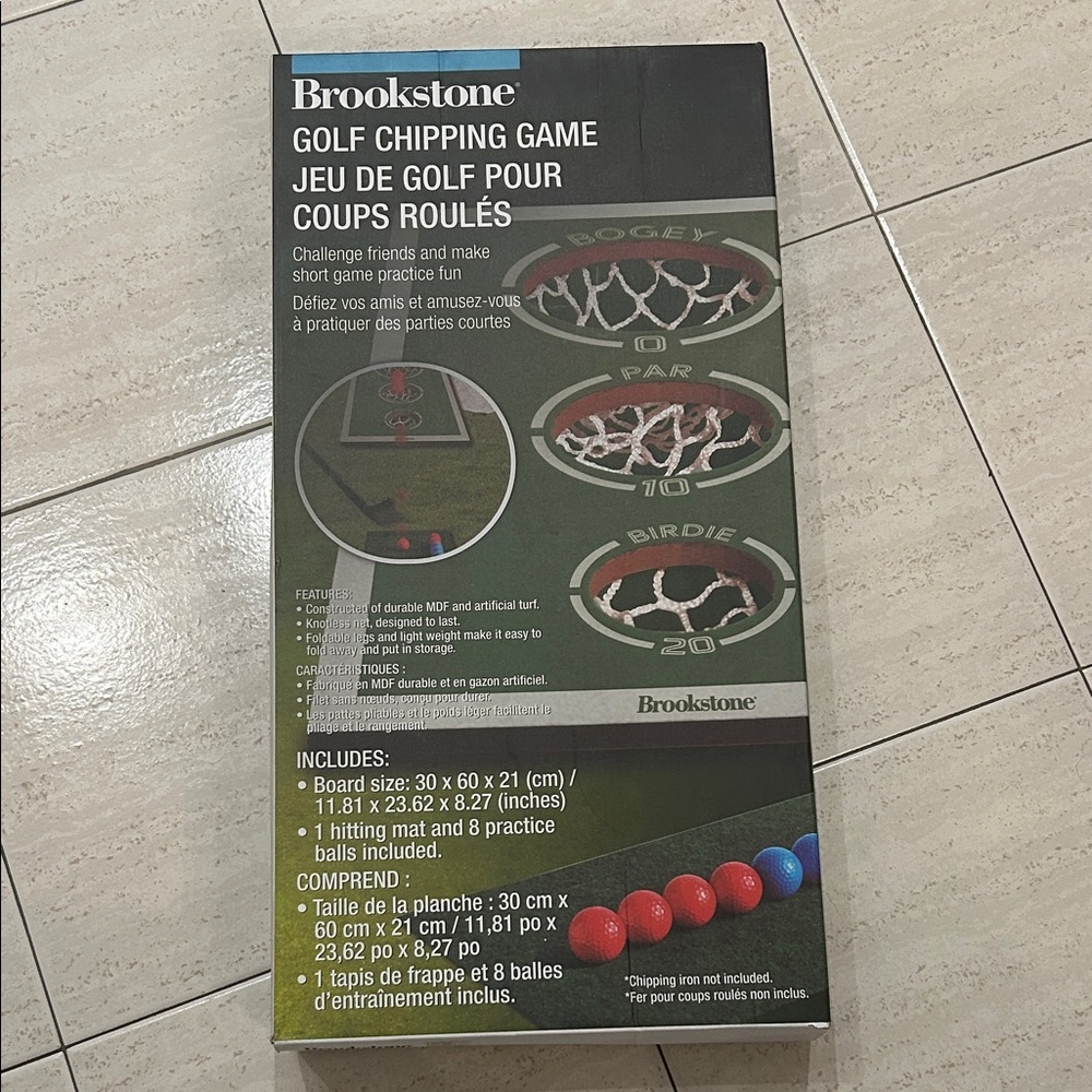 NEW 🆕 Brookstone Golf Chipping Game - Black and Red Sealed